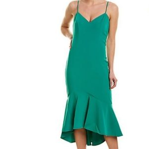 BARDOT Womens Spaghetti Strap Sweetheart Neckline Evening Dress Emerald Green